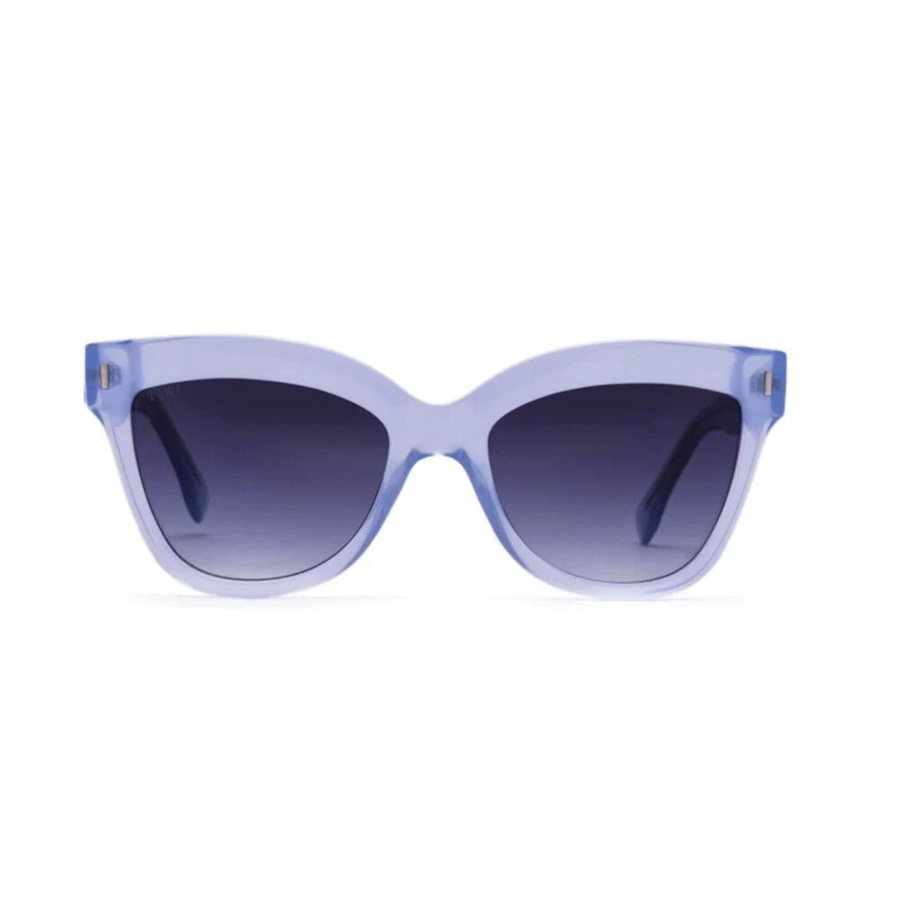 NEW TIWI women's maui cat eye sunglasses in shiny blue
